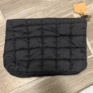 Black Quilted Pouch